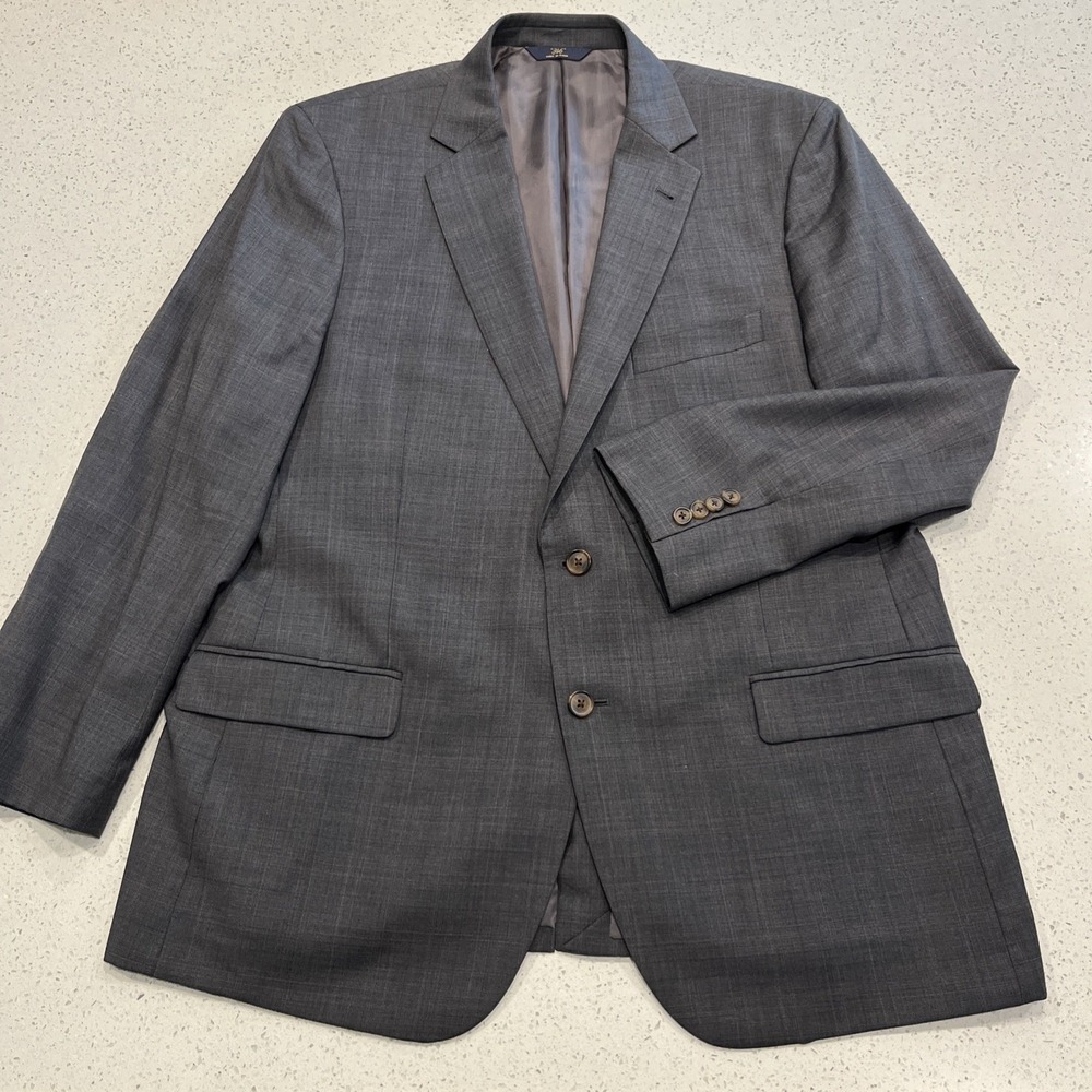 Brooks Brothers 346 Mens Fitzgerald Fit Blazer‎ Jacket Sz 46R Gray Sport Coat
